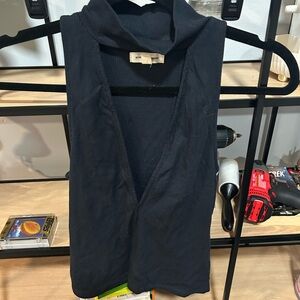 Silence + Noise Black Sleeveless Blouse